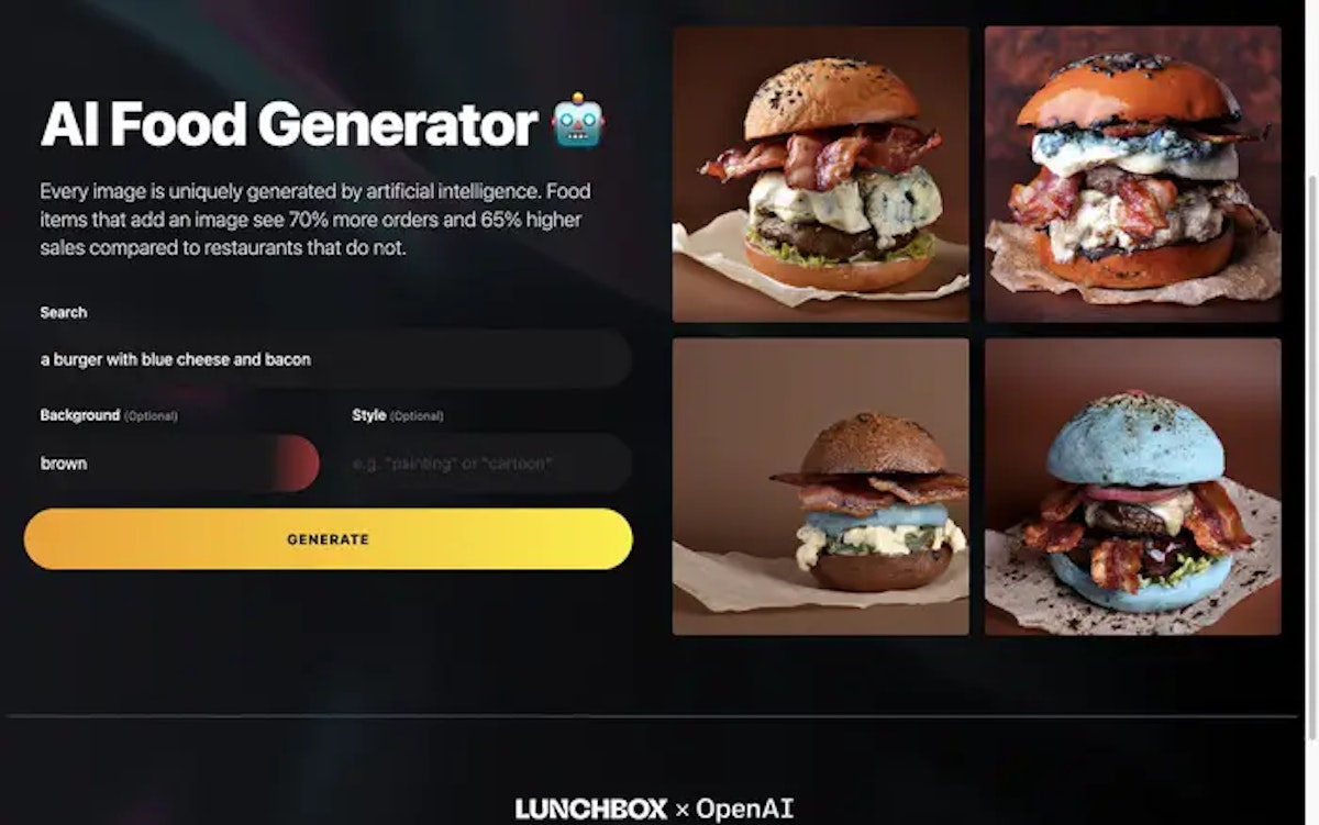 منصة "لانش بوكس" الذكية لإنشاء الصور الذكية لأطباق الطعام - Lunchbox